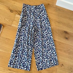 Madewell wide leg daisy culottes